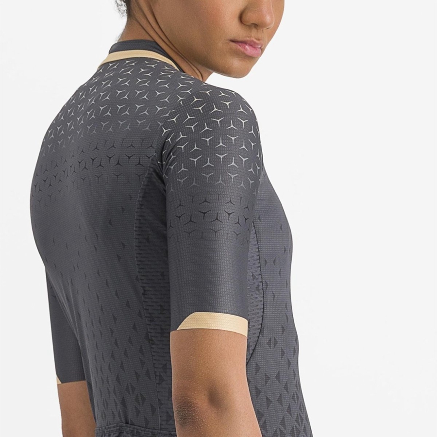 Women Castelli PEZZI Jersey Dark Grey | MQH-805763