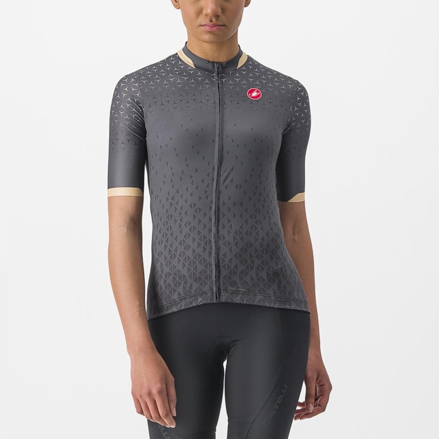 Women Castelli PEZZI Jersey Dark Grey | MQH-805763