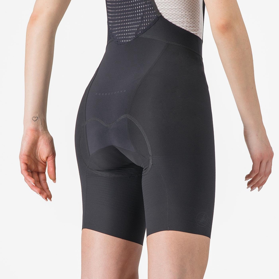 Women Castelli PREMIO W Bib Shorts Black | STF-397580