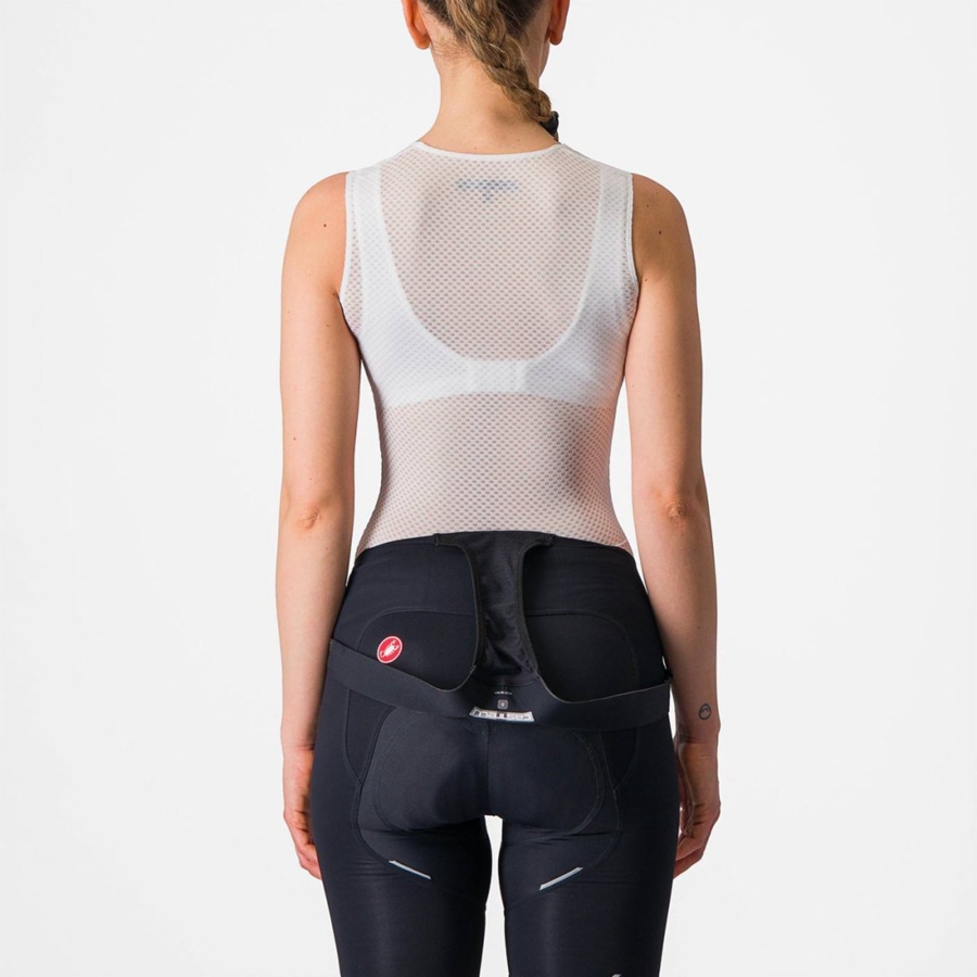 Women Castelli PRO MESH W SLEEVELESS Base Layer White | QPX-120837