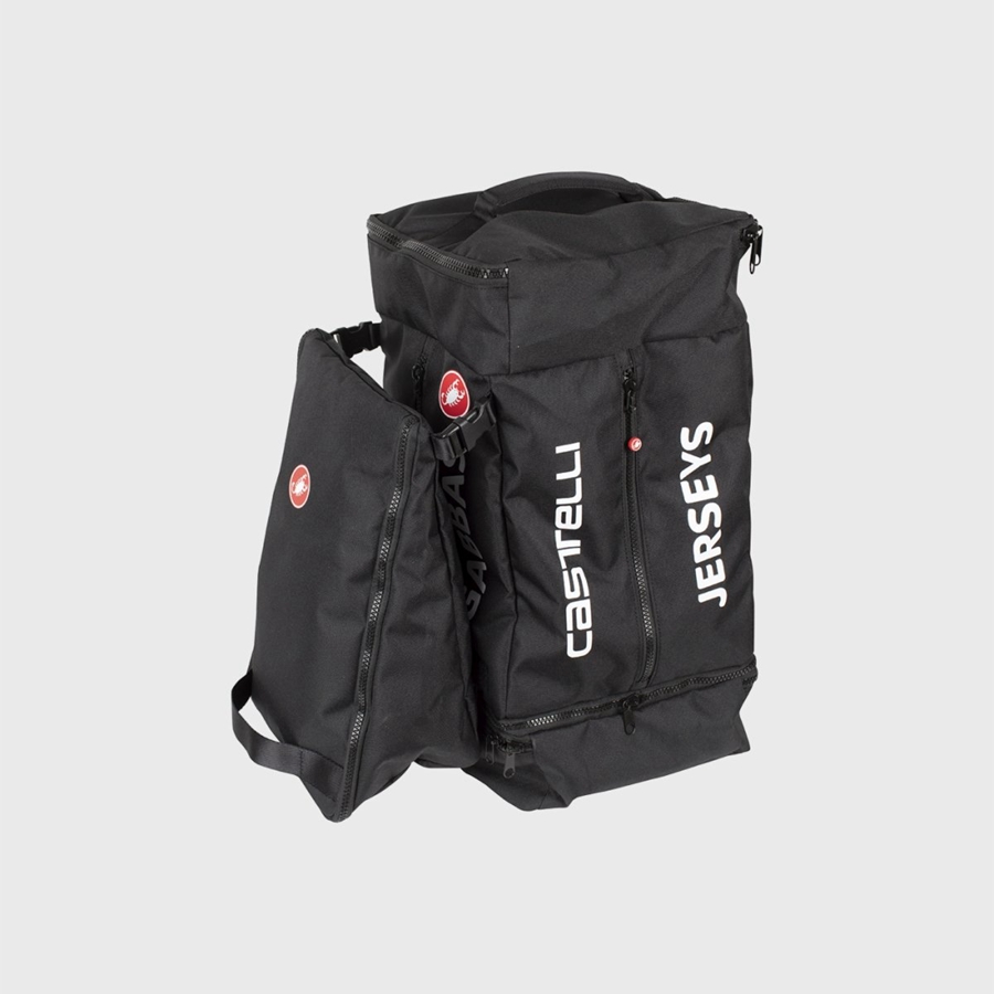 Women Castelli PRO RACE RAIN Bags Black | OAQ-287396