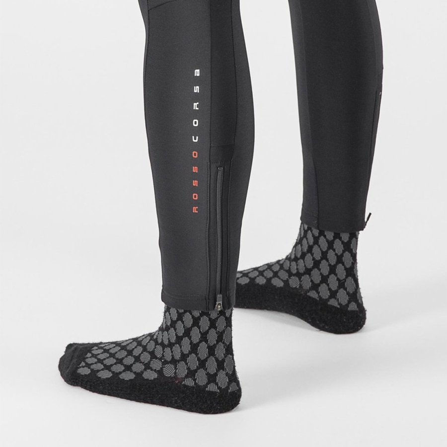 Women Castelli SORPASSO RoS W Bib Tights Black | LHM-371068