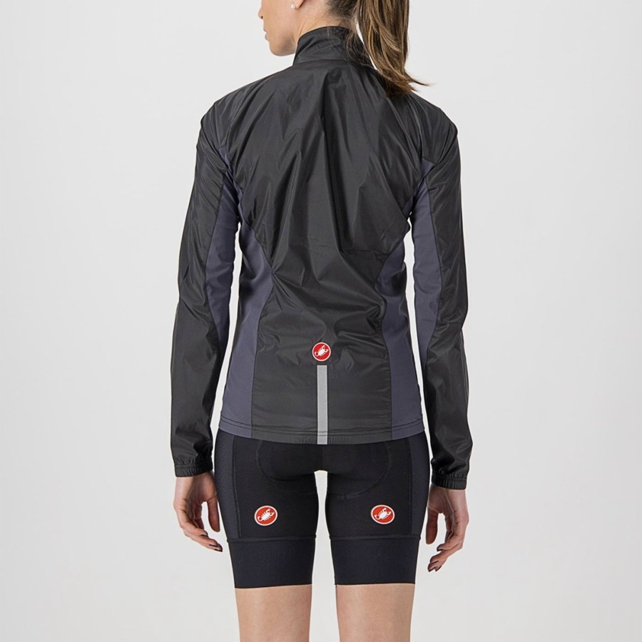 Women Castelli SQUADRA STRETCH W Protection Black / Dark Grey | CUL-213085