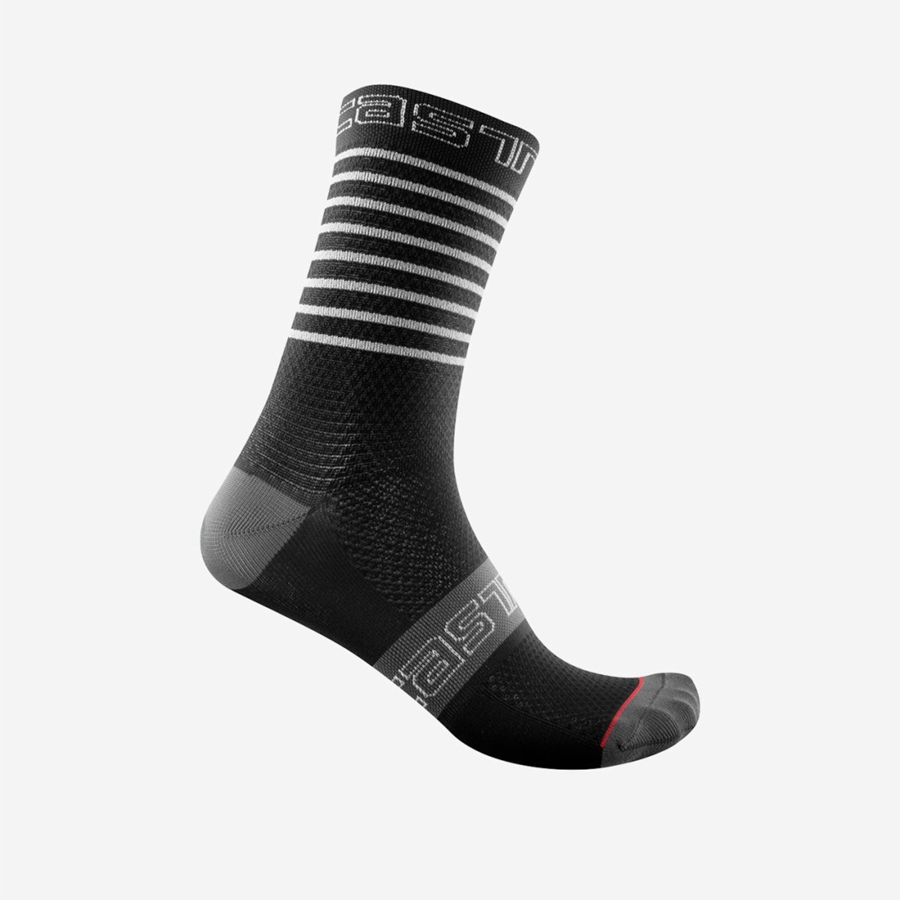 Women Castelli SUPERLEGGERA W 12 Socks Black | JXR-640371