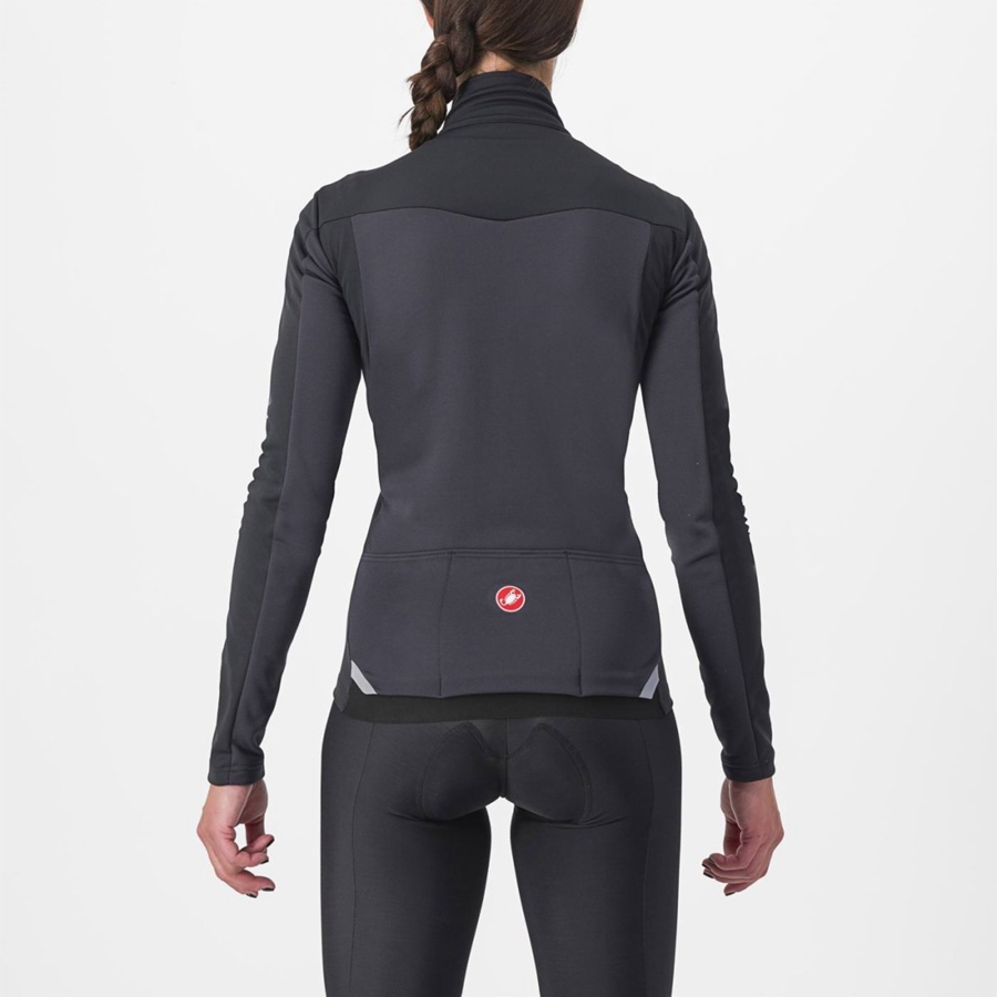 Women Castelli TRANSITION 2 W Jackets Black | AMH-678031