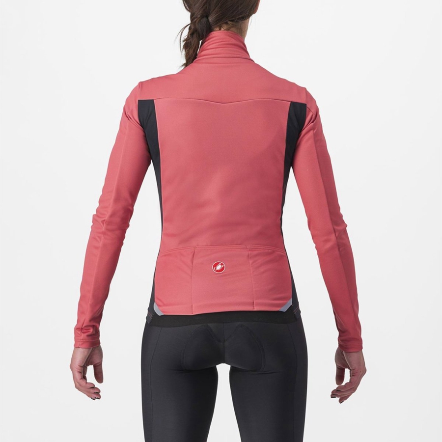 Women Castelli TRANSITION 2 W Jackets Red / Black | ORB-647921