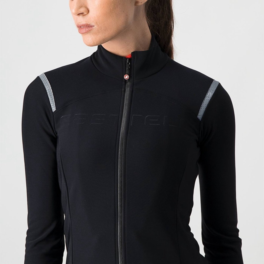 Women Castelli TUTTO NANO RoS W Jersey Black | BAM-782956