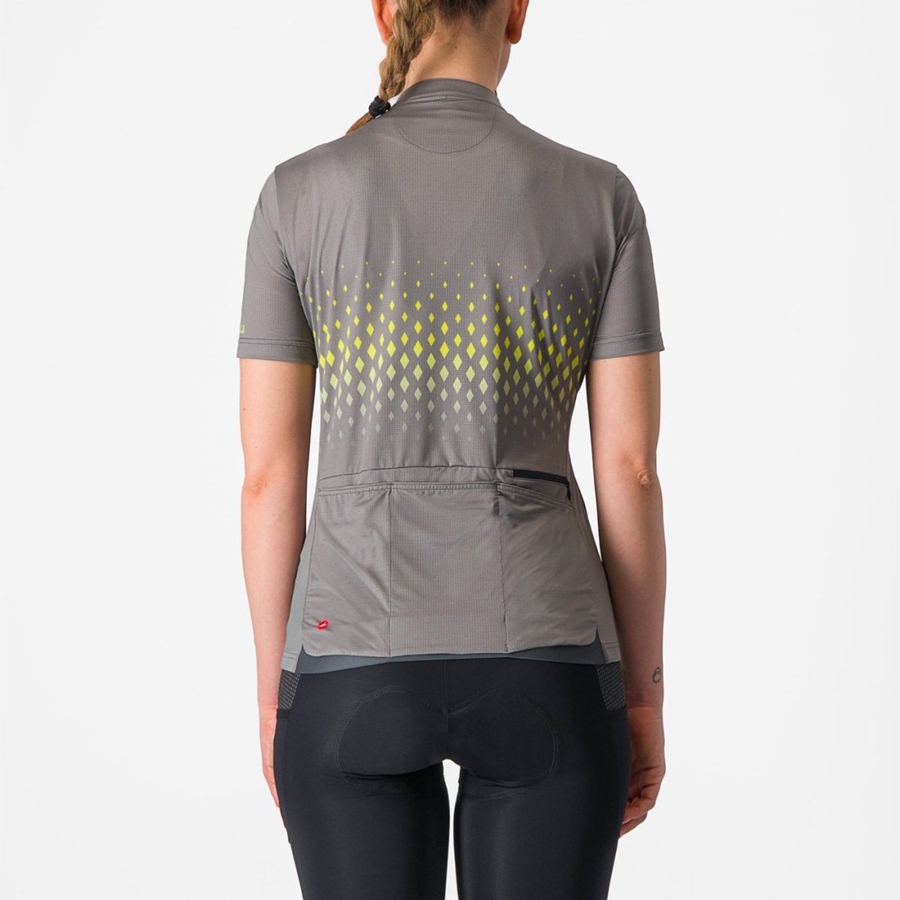 Women Castelli UNLIMITED SENTIERO 3 Jersey Grey | NWV-745029