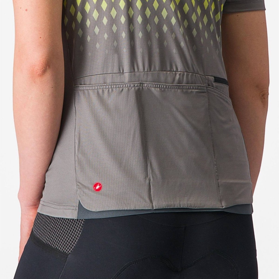 Women Castelli UNLIMITED SENTIERO 3 Jersey Grey | NWV-745029