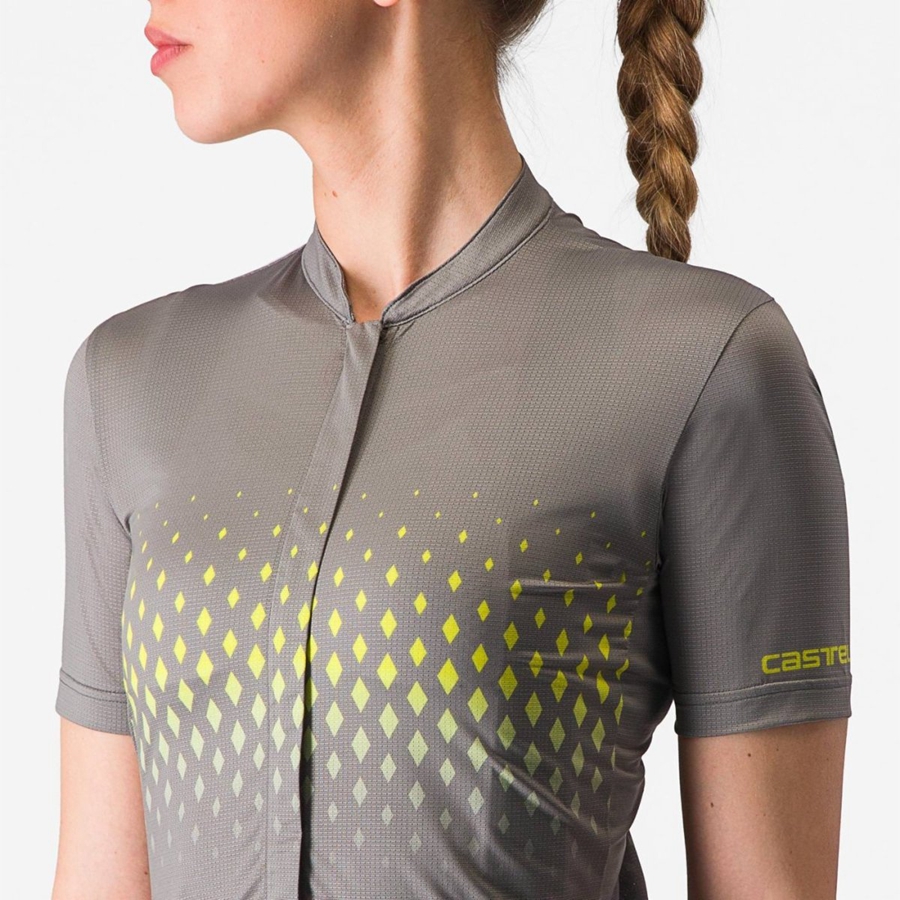 Women Castelli UNLIMITED SENTIERO 3 Jersey Grey | NWV-745029