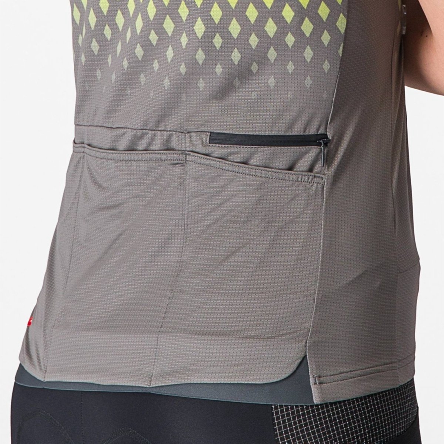 Women Castelli UNLIMITED SENTIERO 3 Jersey Grey | NWV-745029