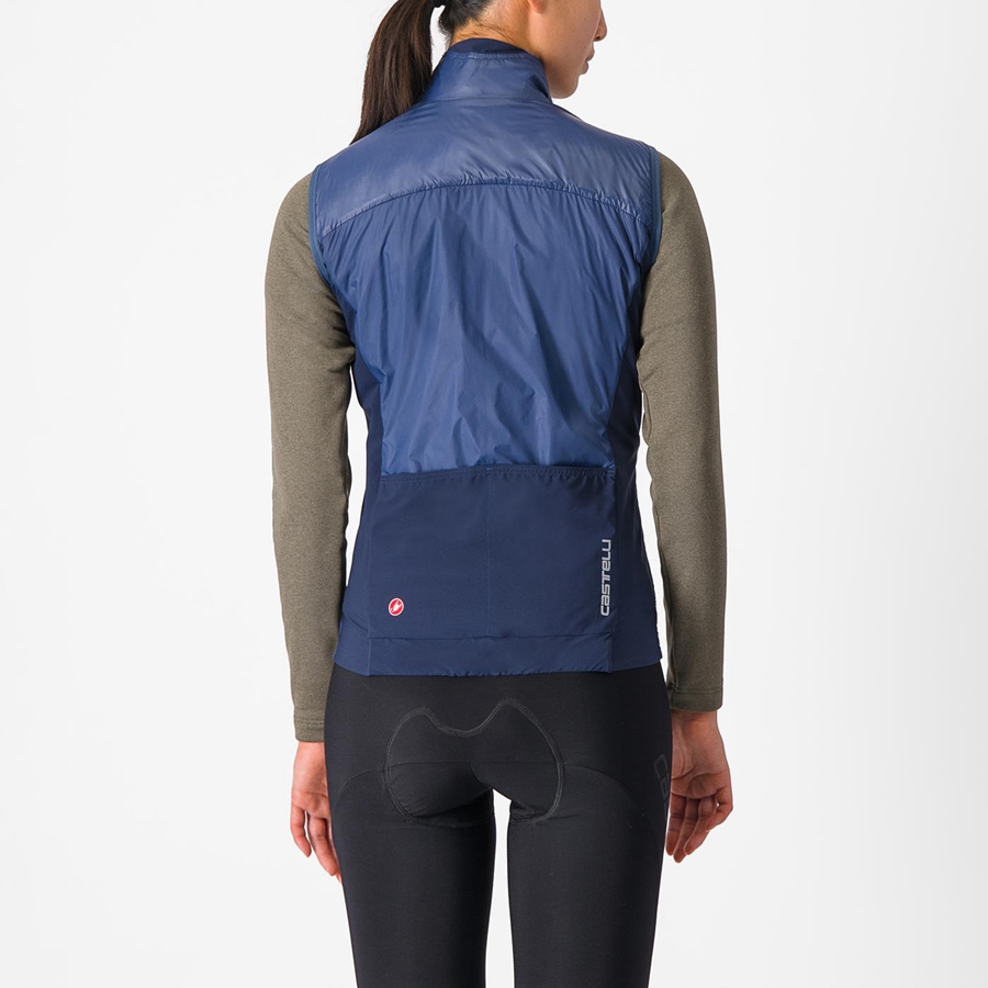 Women Castelli UNLIMITED W PUFFY Vest Blue / Blue | KDI-621079