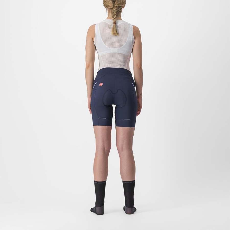 Women Castelli VELOCISSIMA 3 Shorts Blue / Purple White | ICM-638705