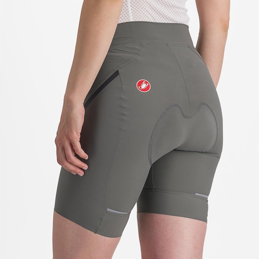 Women Castelli VELOCISSIMA 3 Shorts Grey / Dark Grey | ALT-621043