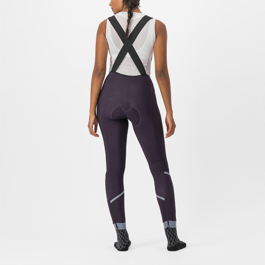 Women Castelli VELOCISSIMA DT Bib Tights Silver | XNY-615930