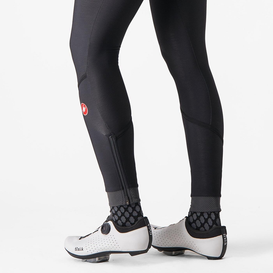 Women Castelli VELOCISSIMA THERMAL Leggings Black / Black | KLB-980153