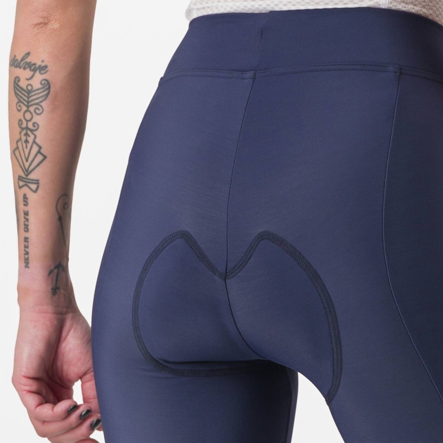 Women Castelli VELOCISSIMA THERMAL Leggings Blue / Silver | LTV-053974